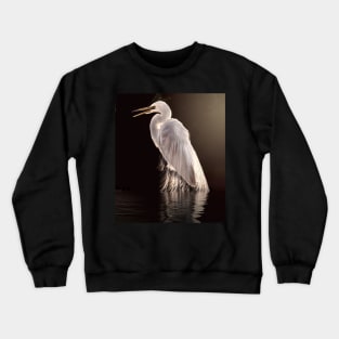 Egret in the shade Crewneck Sweatshirt